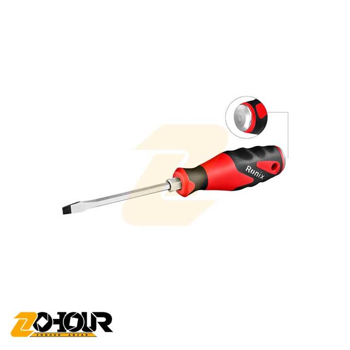 پیچ گوشتی دسته TPR ضربه خور سایز ۳۰۰×۸ دوسو رونیکس مدل Ronix RH-2989
